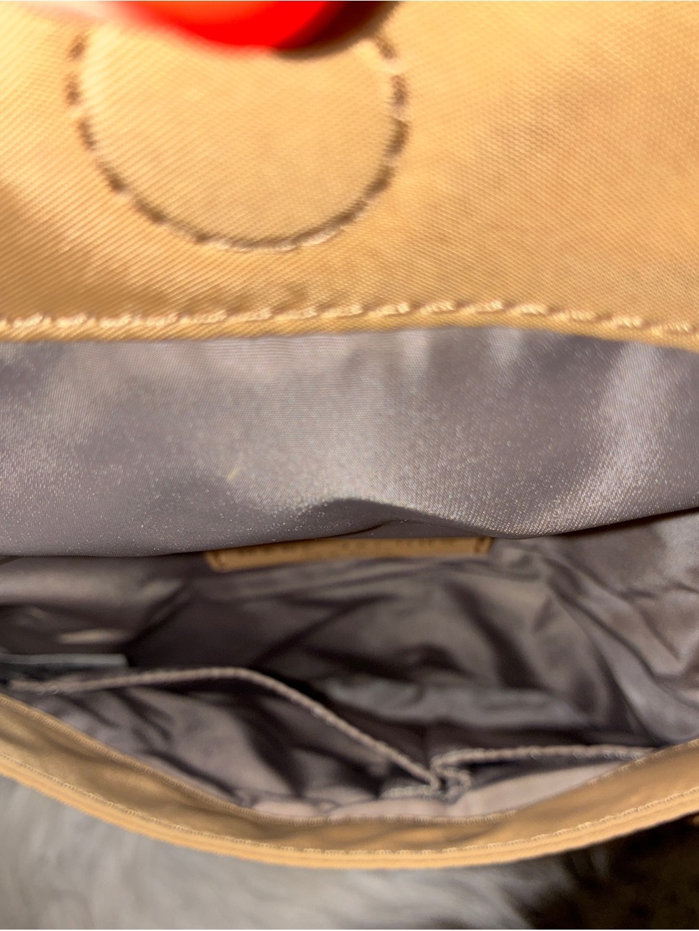 Like New Marc Jacobs Preppy Nylon Mini Natasha Crossbody Bag Tan - Picture 6 of 8